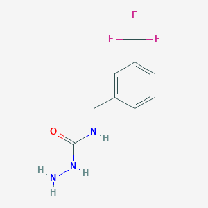 molecular formula C9H10F3N3O B1523189 3-氨基-1-{[3-(三氟甲基)苯基]甲基}脲 CAS No. 1094481-17-0