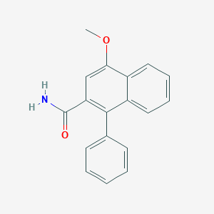 molecular formula C18H15NO2 B15231894 4-Methoxy-1-phenyl-2-naphthamide 