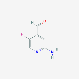 2-Amino-5-fluoroisonicotinaldehyde