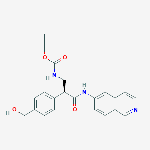 (S)-tert-Butyl(2-(4-(hydroxymethyl)phenyl)-3-(isoquinolin-6-ylamino)-3-oxopropyl)carbamate