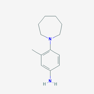 molecular formula C13H20N2 B1523192 4-(1-Azepanyl)-3-methylaniline CAS No. 1094646-23-7