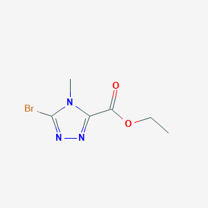 molecular formula C6H8BrN3O2 B15231930 Ethyl 5-bromo-4-methyl-4h-1,2,4-triazole-3-carboxylate 