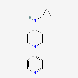 molecular formula C13H19N3 B1523194 N-环丙基-1-(吡啶-4-基)哌啶-4-胺 CAS No. 1152836-96-8