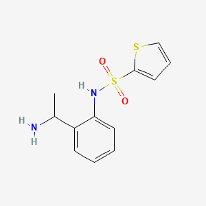 B1523195 N-[2-(1-aminoethyl)phenyl]thiophene-2-sulfonamide CAS No. 1152913-55-7