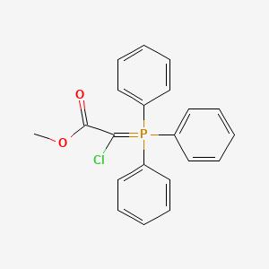 molecular formula C21H18ClO2P B15231961 Methyl 2-chloro-2-(triphenylphosphoranylidene)acetate CAS No. 31459-98-0