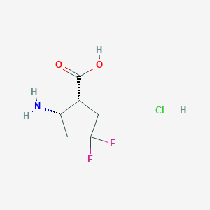 (1R,2S)-2-Amino-4,4-difluorocyclopentane-1-carboxylic acid hydrochloride