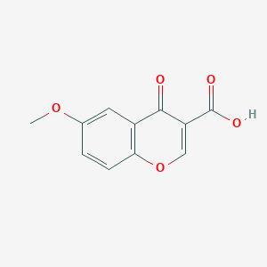 molecular formula C11H8O5 B15231975 6-methoxy-4-oxo-4H-chromene-3-carboxylic acid CAS No. 51085-93-9