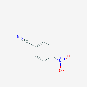 molecular formula C11H12N2O2 B15231988 2-(tert-Butyl)-4-nitrobenzonitrile 