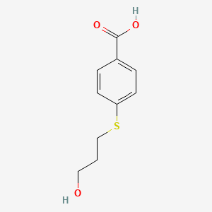 molecular formula C10H12O3S B1523199 4-[(3-羟基丙基)硫基]苯甲酸 CAS No. 254910-61-7