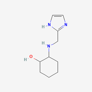 molecular formula C10H17N3O B15231994 2-(((1H-Imidazol-2-yl)methyl)amino)cyclohexan-1-ol 