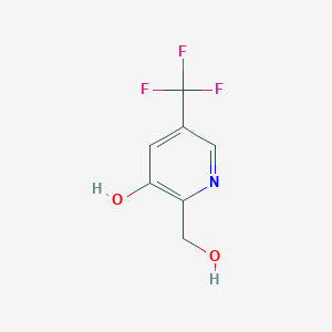 2-(Hydroxymethyl)-5-(trifluoromethyl)pyridin-3-ol