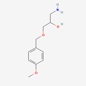 molecular formula C11H17NO3 B1523202 1-氨基-3-[(4-甲氧基苯基)甲氧基]丙醇 CAS No. 1020995-56-5