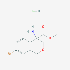 Methyl 4-amino-7-bromoisochromane-4-carboxylate hcl