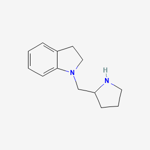 B1523203 1-(pyrrolidin-2-ylmethyl)-2,3-dihydro-1H-indole CAS No. 1021015-62-2