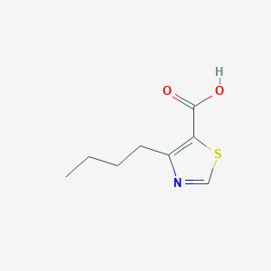 molecular formula C8H11NO2S B15232059 4-Butyl-1,3-thiazole-5-carboxylicacid 