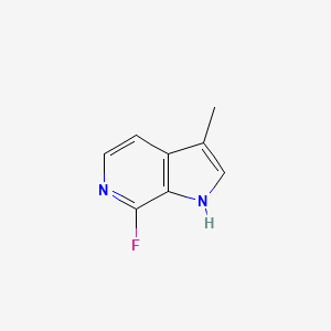 molecular formula C8H7FN2 B15232069 7-fluoro-3-methyl-1H-pyrrolo[2,3-c]pyridine 