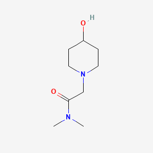 molecular formula C9H18N2O2 B1523207 2-(4-羟基哌啶-1-基)-N,N-二甲基乙酰胺 CAS No. 1152845-38-9