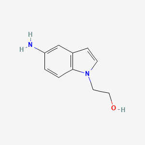 molecular formula C10H12N2O B1523208 2-(5-氨基-1H-吲哚-1-基)乙醇 CAS No. 1094710-33-4