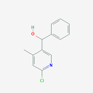 (6-Chloro-4-methylpyridin-3-yl)(phenyl)methanol