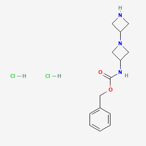 benzyl N-[1-(azetidin-3-yl)azetidin-3-yl]carbamate;dihydrochloride