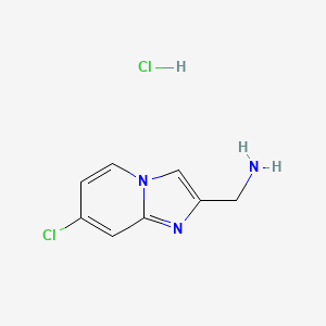 (7-Chloroimidazo[1,2-a]pyridin-2-yl)methanamine hydrochloride