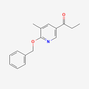 1-(6-(Benzyloxy)-5-methylpyridin-3-yl)propan-1-one