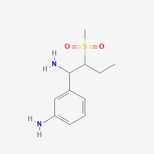 3-(1-Amino-2-(methylsulfonyl)butyl)aniline