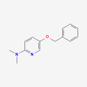 molecular formula C14H16N2O B15232223 5-(Benzyloxy)-N,N-dimethylpyridin-2-amine 