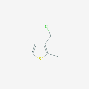 molecular formula C6H7ClS B15232234 3-(Chloromethyl)-2-methylthiophene 