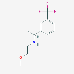 molecular formula C12H16F3NO B1523226 (2-甲氧基乙基)({1-[3-(三氟甲基)苯基]乙基})胺 CAS No. 1019598-73-2