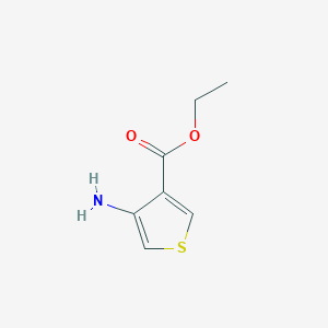 molecular formula C7H9NO2S B15232266 Ethyl 4-aminothiophene-3-carboxylate 