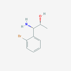 molecular formula C9H12BrNO B15232269 (1S,2R)-1-Amino-1-(2-bromophenyl)propan-2-OL 