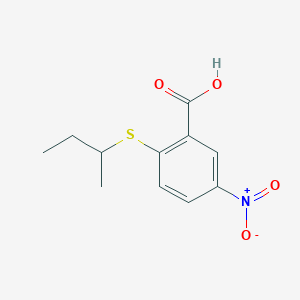 molecular formula C11H13NO4S B1523227 2-(丁基硫基)-5-硝基苯甲酸 CAS No. 1019562-00-5
