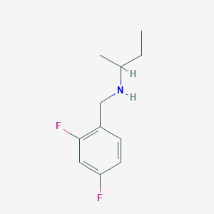 molecular formula C11H15F2N B1523234 (丁-2-基)[(2,4-二氟苯基)甲基]胺 CAS No. 1019500-19-6