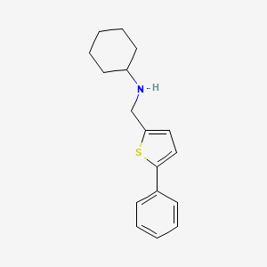 molecular formula C17H21NS B1523236 N-[(5-phenylthiophen-2-yl)methyl]cyclohexanamine CAS No. 1152881-01-0