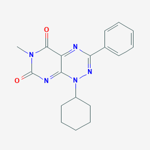 1-Cyclohexyl-6-methyl-3-phenylpyrimido[5,4-e][1,2,4]triazine-5,7(1H,6H)-dione