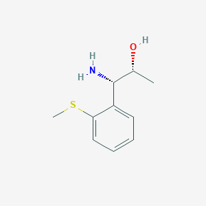 molecular formula C10H15NOS B15232404 (1S,2R)-1-Amino-1-(2-methylthiophenyl)propan-2-OL 