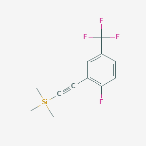 ((2-Fluoro-5-(trifluoromethyl)phenyl)ethynyl)trimethylsilane