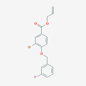 Allyl 3-bromo-4-((3-fluorobenzyl)oxy)benzoate