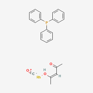 molecular formula C24H23O3PRh B15232503 Rhodium (triphenylphosphine)carbonylacetylacetonate 