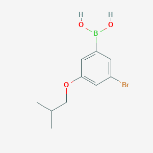 molecular formula C10H14BBrO3 B1523251 3-Bromo-5-isobutoxyphenylboronic acid CAS No. 918904-39-9