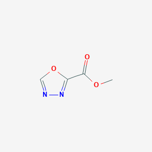 molecular formula C4H4N2O3 B15232529 Methyl 1,3,4-oxadiazole-2-carboxylate 