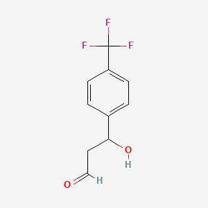 3-Hydroxy-3-(4-(trifluoromethyl)phenyl)propanal