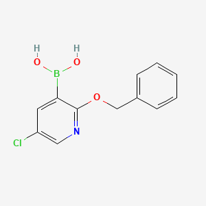molecular formula C12H11BClNO3 B1523257 (2-(Benzyloxy)-5-chloropyridin-3-yl)boronic acid CAS No. 850864-58-3