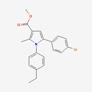 methyl 5-(4-bromophenyl)-1-(4-ethylphenyl)-2-methyl-1H-pyrrole-3-carboxylate