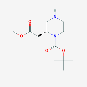 tert-butyl (2R)-2-(2-methoxy-2-oxoethyl)piperazine-1-carboxylate