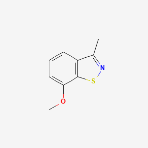 molecular formula C9H9NOS B15232610 7-Methoxy-3-methylbenzo[d]isothiazole 