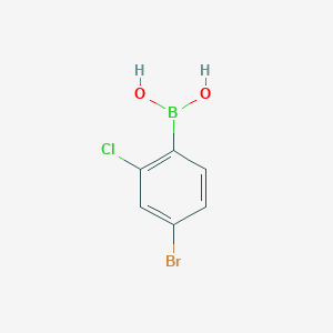 molecular formula C6H5BBrClO2 B1523262 (4-Bromo-2-chlorophenyl)boronic acid CAS No. 1046861-20-4