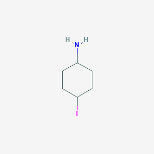 molecular formula C6H12IN B15232650 4-Iodocyclohexanamine 