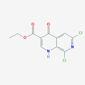 Ethyl 6,8-dichloro-4-hydroxy-1,7-naphthyridine-3-carboxylate